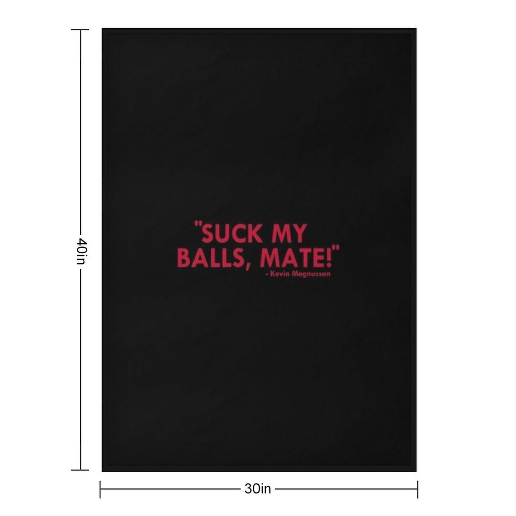Suck my balls mate! (M Throw Blanket Bed covers Plush Plaid on the sofa Luxury Blankets