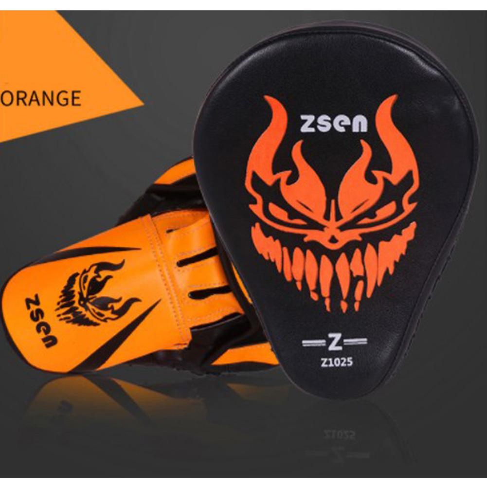Боксерская перчатка из искусственной кожи Arc Fist Target Punch Pad для тренировок боксеров ММА Muay Thai Fluorescent orange #1