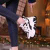 Inner height-increasing dad shoes women's spring new leather thick-soled versatile foot-showing small sports shoes