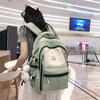 Schoolbag Schoolbag Female Ins Wind Korean Version of High School Junior High School Students Large Capacity Backpack Simple Middle School Students