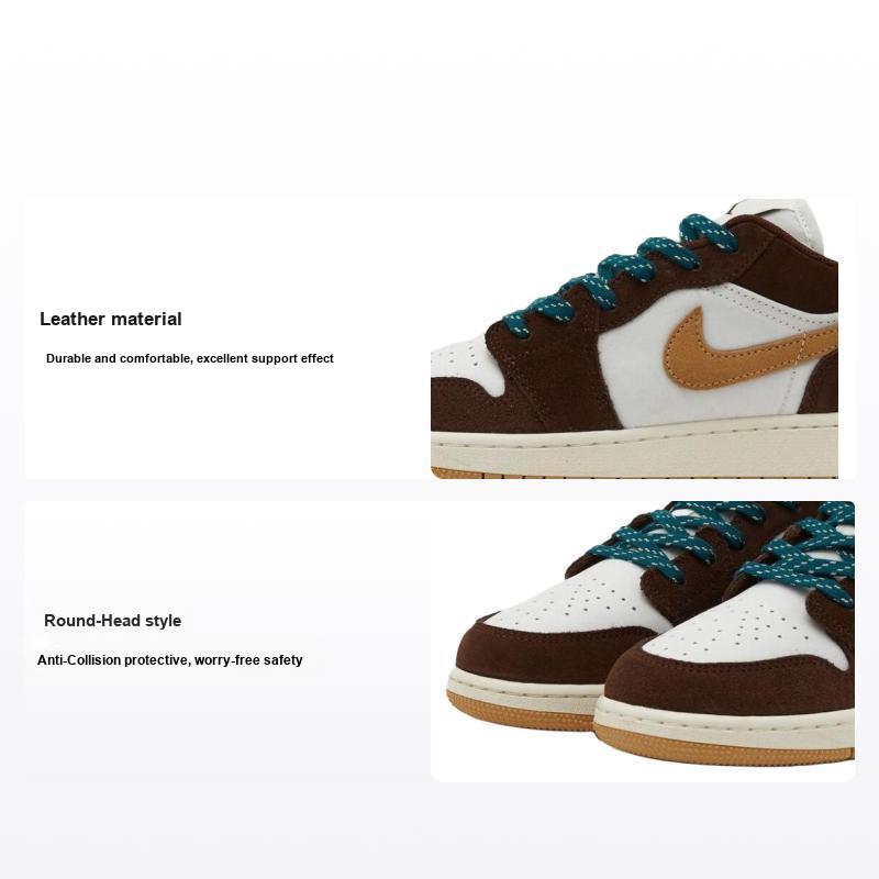 Детские кроссовки Air Jordan 1 Low GS Cacao Wow Brown Twine Sail FB2216-200 36