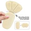 2-in-1 heel sticker, high heels thickened, anti-wear and anti-wear, no heel adjustment, half-size pad dispensing glue, anti-skid heel sticker