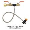 Multifunction CO2 Bottle Refilling Tool with Pressure Gauges & 24inch Hose High Efficiency CO2 Tanks Filling Valves for CGA320