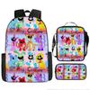 Poppy Playtime3 Animali dell'Orrore Sorridenti Creature Sorridenti Zaino a Tre Pezzi