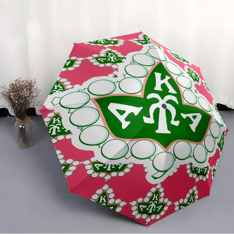 Printed AKA logo1-Printed Folding Umbrella,Outdoor,Leisure,And Travel Umbrella,Durable Umbrella Fabric,Birthday And Holiday Gift