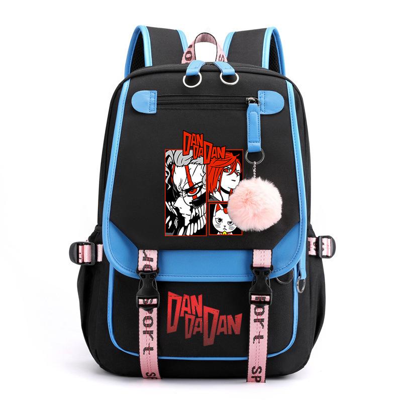 The New Dandadan Bold Party Surrounding Printing Trend Junior High School Students Large-capacity Leisure Schoolbag