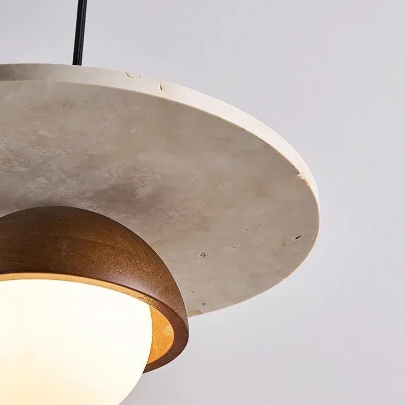 Denmark Creative Led Chandeliernatural Wood Color Pendant Light Hanging Lights Bedside Lighting Fixtures Indoor Home Decor