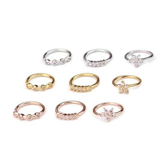 Exquisite Nose Piercing All-match Copper Creative Cartilage Tragus Nose Ring for Women