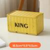 1pc Industrial Style Container Iron Tissue Box Storage Box, Creative Container Tissue Box for Home Living Room Simple Decoration, Holiday Gift