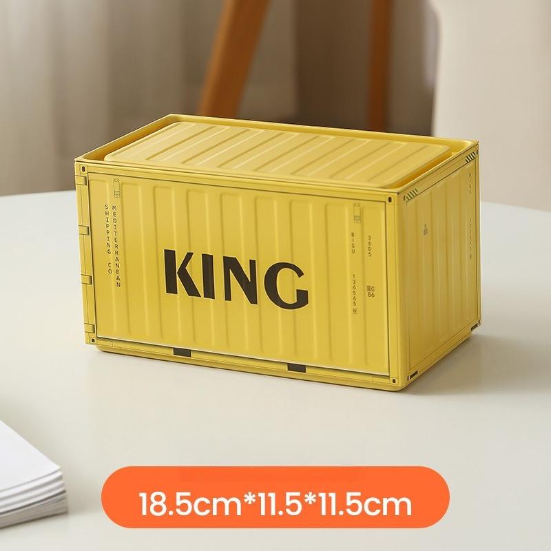 1pc Industrial Style Container Iron Tissue Box Storage Box, Creative Container Tissue Box for Home Living Room Simple Decoration, Holiday Gift