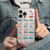 2026 Black Letter Year of the Snake Calendar Applicable to iPhone17promax Mobile Phone Case Apple 16 Transparent 14/13 Factory x