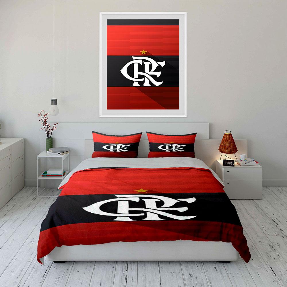 Club Logo and Star. Bedding Sets Duvet Cover Sets Duvet Covers Pillowcases(1*Duvet Cover 2*Pillowcases Without Duvet Insert)