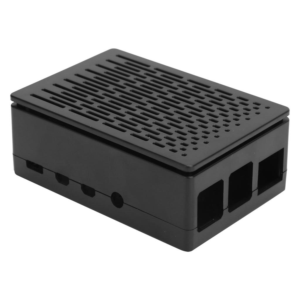 Protective Case for Raspberry Pi 4B ABS Shell Reserved All Port for HDMI USB A VBlack