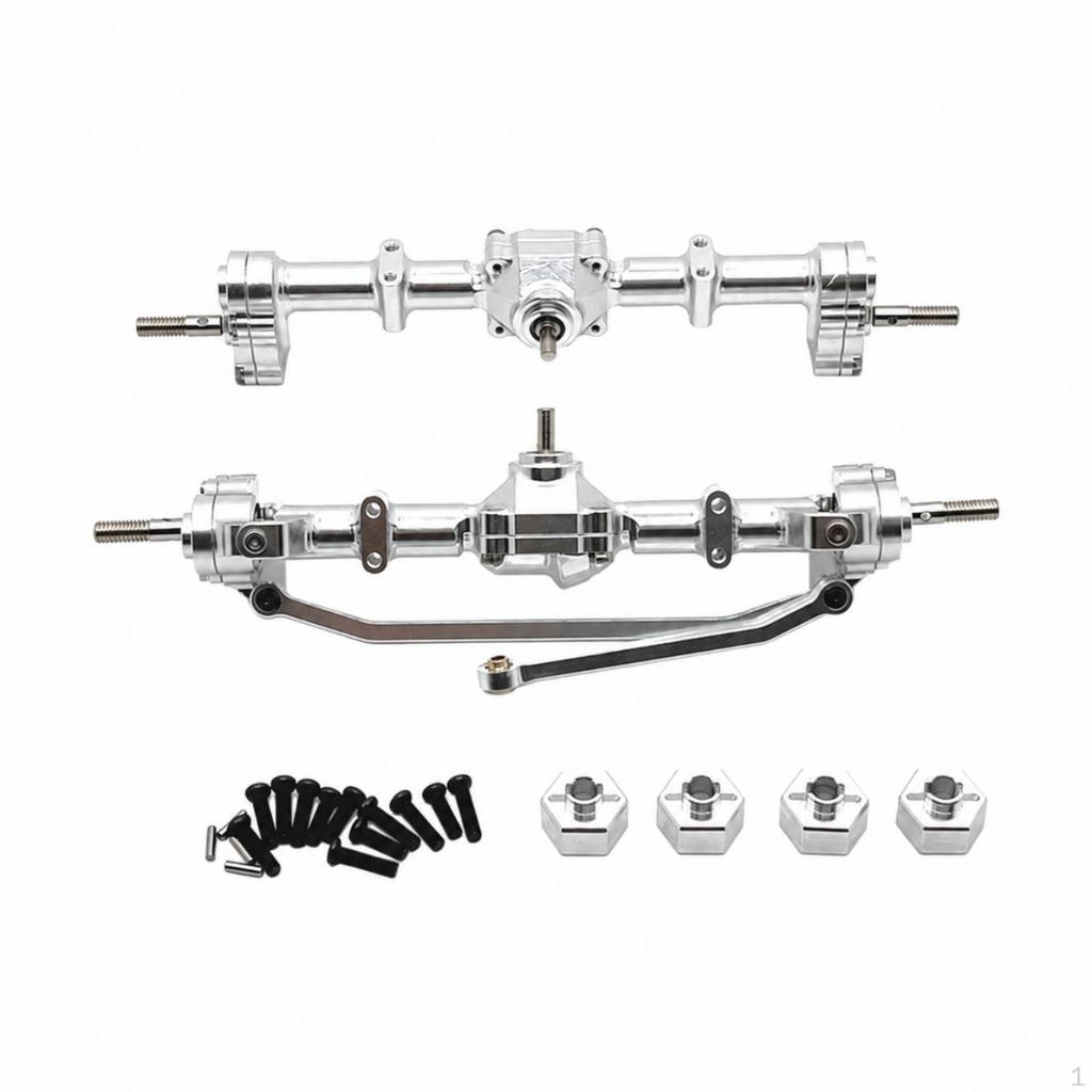 RC Car Axle Kit CNCMachined with 1:12 Scale Axles for Builders, RoughTerrain Builds Red