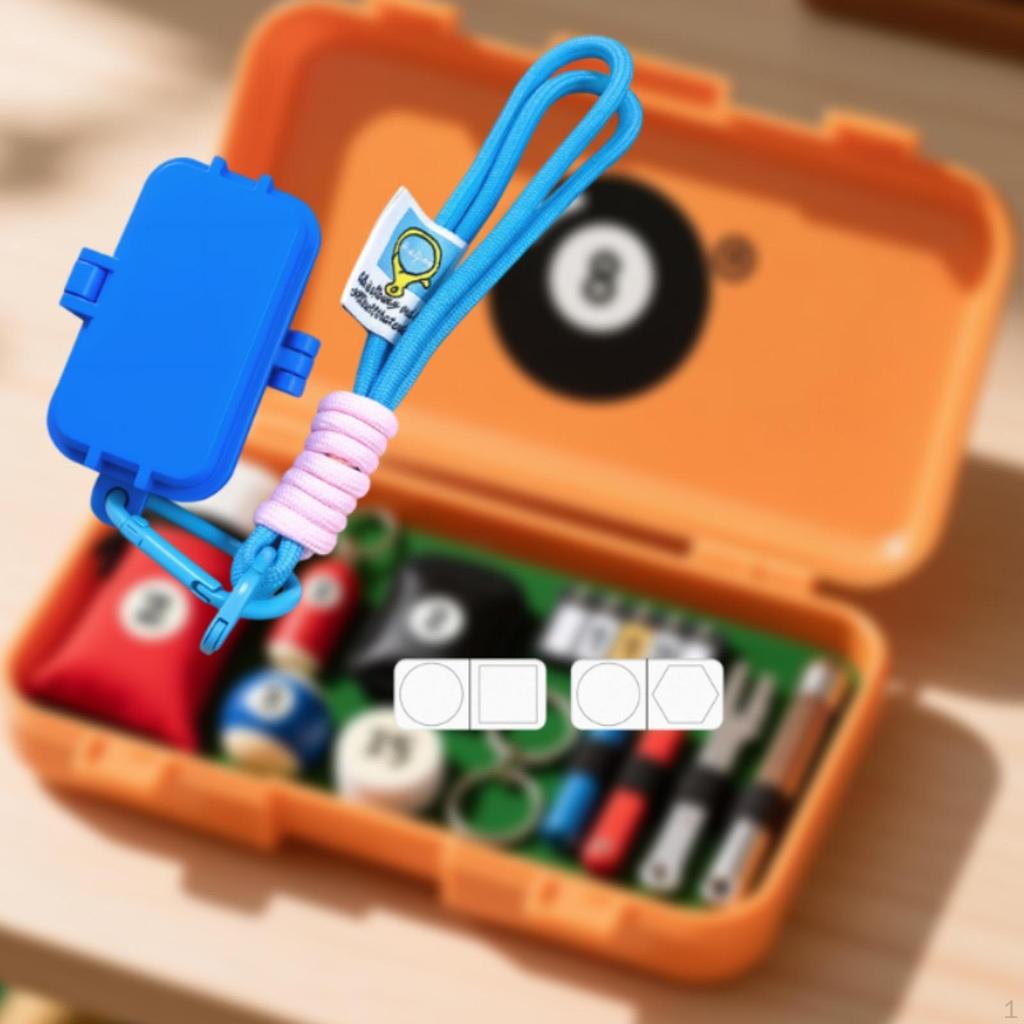 Billiard Chalk Storage Box Chalks Tip Case ,Professional Snooker & Accessories, Pool Cue