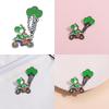 Cartoon Unique Dinosaur Motorcycle Alloy Badge Charming Chain Balloon Brooch Accessory For Fun Loving Individuals