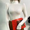 Turtleneck Long-sleeved Bottoming Shirt Design Sense Jumpsuit Sexy Babes Wear Turtleneck Threaded T-shirt Women