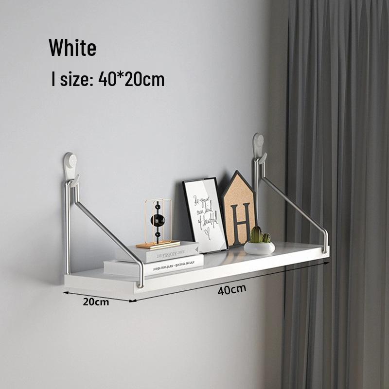 Punch-Free Wall-Mounted Floating Shelf for Living Room Storage and Display