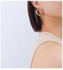 Geometric Hollow Retro Twisted Hoop Earrings - Titanium Steel, Non-fading