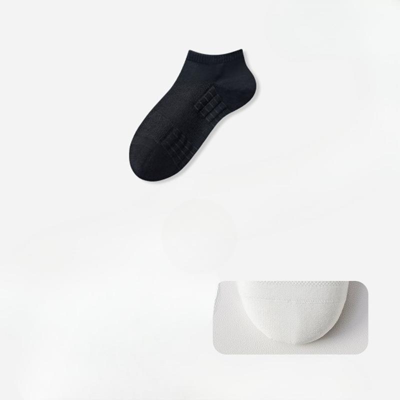 Women's Mid-calf Cotton Socks, Antibacterial and Deodorizing, Towel Bottom Mesh Breathable, Running Sports Long Calf Socks