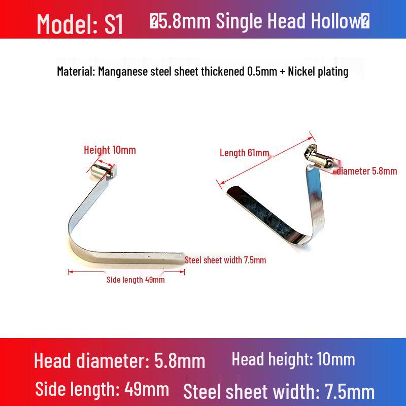 V-Shaped Spring Clip Buckle for Telescopic Tube and Tent Stroller Positioning