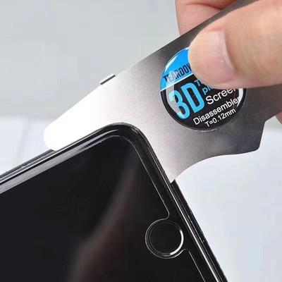3D LCD displej mobilního telefonu Spudger 0,12 mm Otevírací vypáčovací karta Rozebrat Nástroj Otevřít vypáčení Karta Nerezový nástroj na opravu telefonu