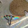 Colorful Acrylic Suncatcher Rainbow Prism Pendant Decorative Window Hanging Ornament For Home Garden Indoor Sunlight Decoration