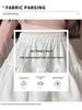White French A-Line Ruffle Skirt - High Waist, Petite Spring Skirt for Women