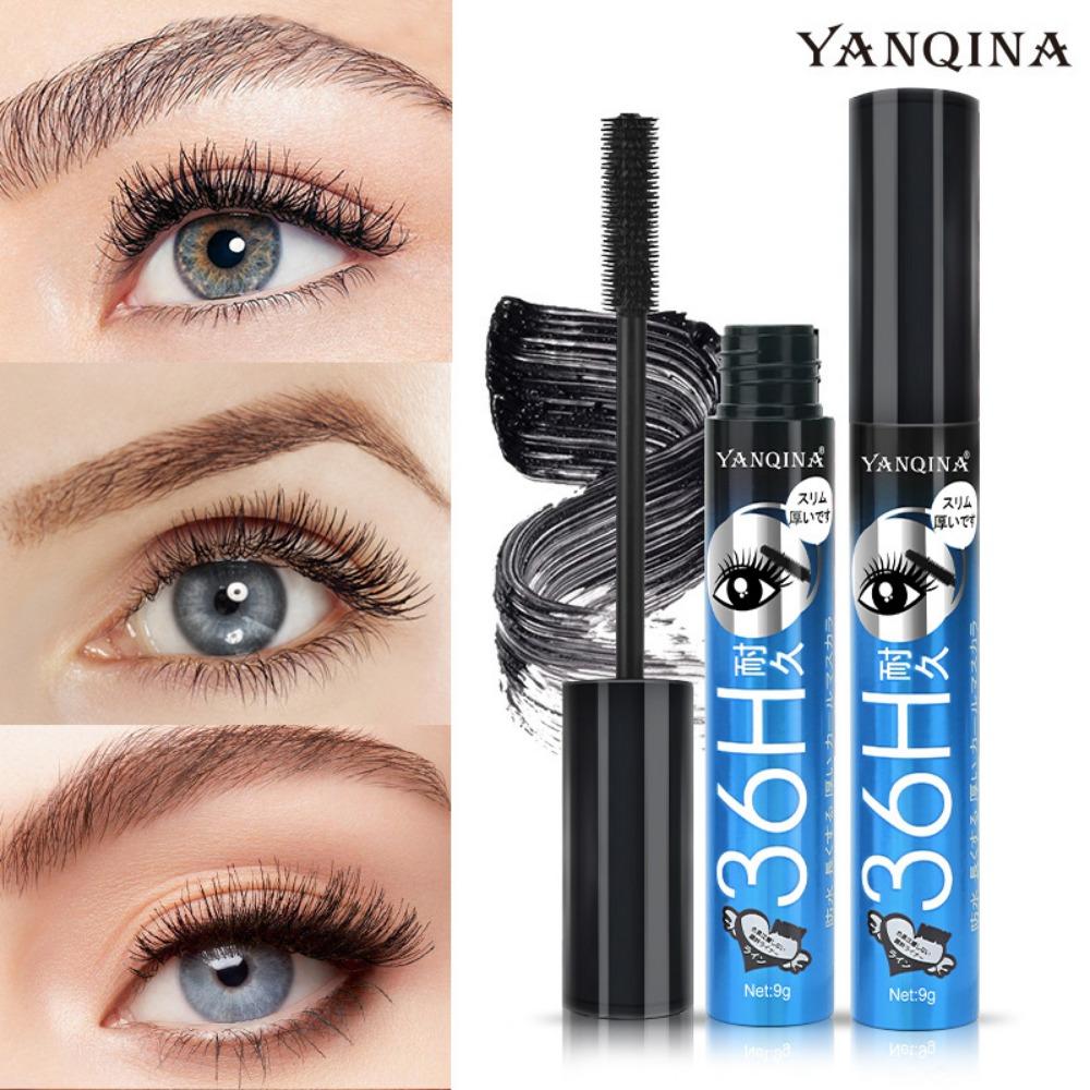 YANQINA 36H Eyeliner Set 2in1 Mascara Wasserfestes Make-up blüht nicht auf