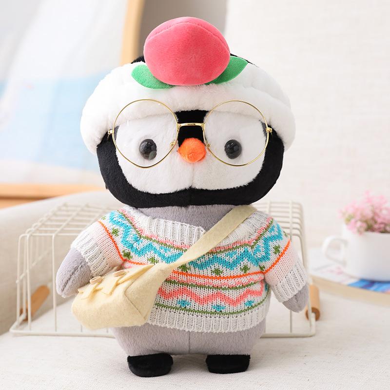 30cm Cartoon Cute Dress Up Penguin Plush Toy Stuffed Soft Kawaii Penguin Doll Animal Pillow Birthday Gift For Kids Children