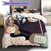 Regular Show  Pattern Bedding Quilt Set  Home Decoration  Gift (1 * Duvet Cover + 2 * Pillowcase  Without Core)