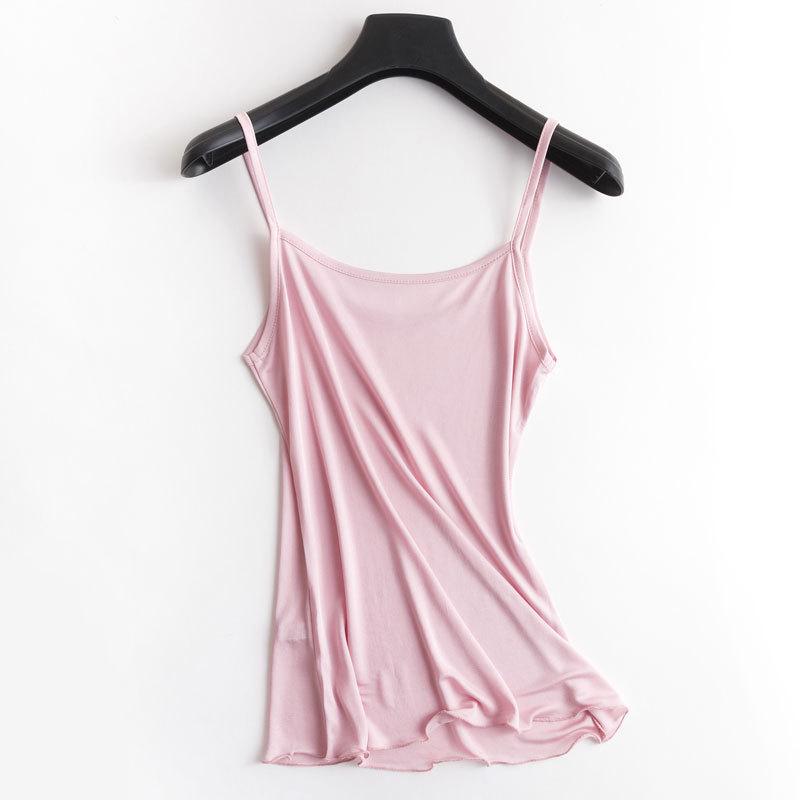 

Тангге Многоцветный Натуральный Шелковый Топ-Майка из Шелковицы L розовый