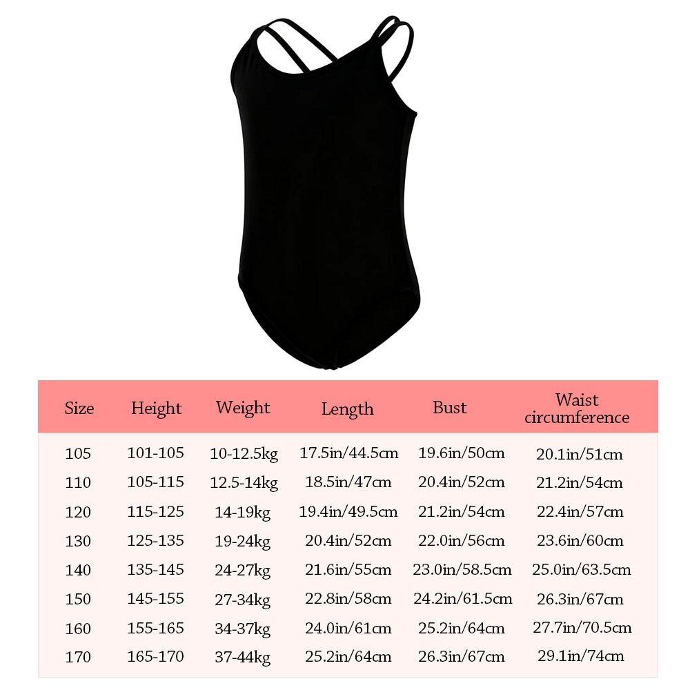 Double Camisole Girls Ballet Leotard Elastic Ballerina Outfits Fashion Dance Bodysuit  Performance
