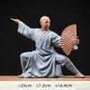 Creative Boutique Purple Clay Little Monk Tea Pet Figurine Zen Style Decoration for Study, Living Room, Office Desktop