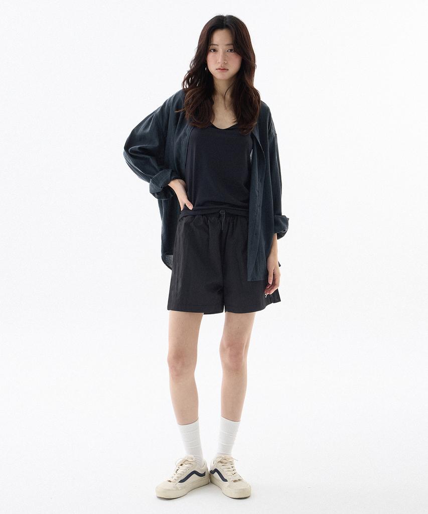 FILLUMINATE (W) See-Through Loose Fit Shirt - Sky Blue