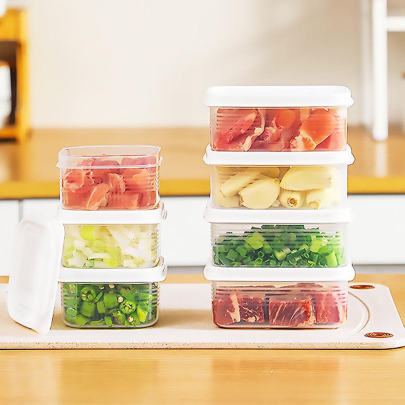 Large Transparent Rectangular Food Storage Container with Lid - Stackable, Food Grade, for Refrigerator & Freezer
