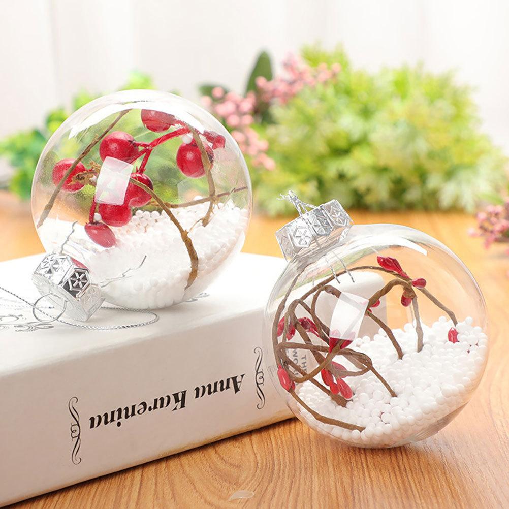 12Pcs Xmas Ball Hanging Ornaments Classic Christmas Tree Decorative Balls Plastic Pendant Xmas Party Decorations