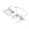 Cat Teaser Wand Toys Fun Interactive Cat Teaser Stick with 4pcs Replaceable Attachments for Indoor Cats Kittens