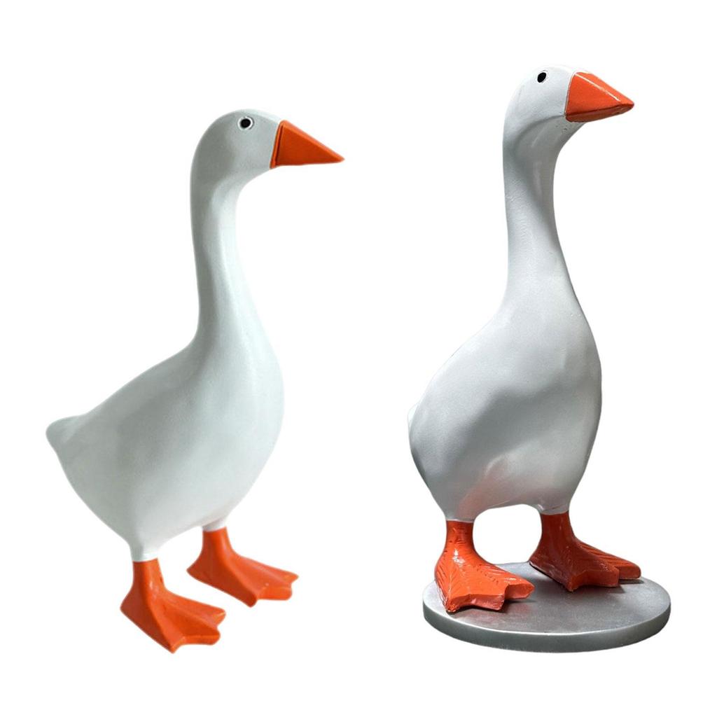 Goose Statue Home Decor Accessories Decorative Magnetic Goose Key Holder Ornament Animal Sculpture for Key Storage Housewarming