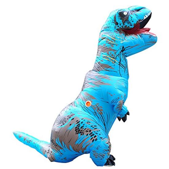 Dinosaur Cosplay Tyrannosaurus Rex Adult Performance Inflatable Fun Toy [fun costumes] Costume, Costume, Prop, Costume, (Kids, Green)