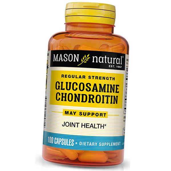 

Глюкозамін Хондроїтин Комплекс, Glucosamine Chondroitin Regular Strength, Mason Natural 100капс (03529003) 100caps