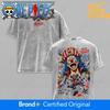 One Piece Buggy Vintage Washed Tee Emperor of the Sea Yonko Anime Sh Manga Graphic Oversized Unisex S Day Cotton Tee T Sh Casual Short-sleeve Graphic