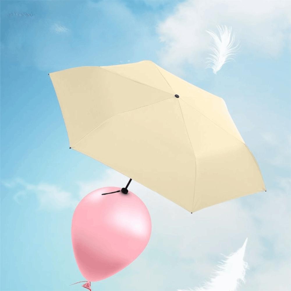 Carbon Fiber Sun UV Protection Sunshade 3 Folding Pocket Pencil Umbrella Rainy Umbrella Summer