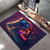 Futuristic neon cyberpunk pistol carpet Yoga living room room decor children's crawling mat doormat area rug games mat