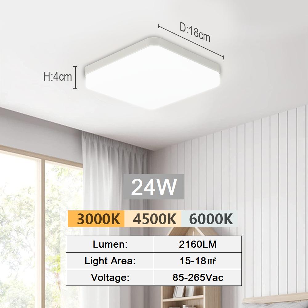 Smart LED Ceiling Lamp Tuya APP Remote Control  Voice Control Alexa Dimmable Lustre Light for Living Room Bedroom Lighting Luces