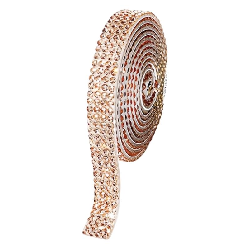 1Yard Glittering Rhinestones Ribbon 9mm Sparkling Rhinestones Ribbon for Wedding Cake Decoration Craft Embellishment