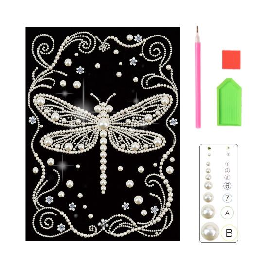 3D-Perlenmalerei-Set zum Selbermachen: Mosaik-Wandbild mit Strassperlen und Schmetterlingen für Erwachsene – ideal für die Schlafzimmerdekoration.