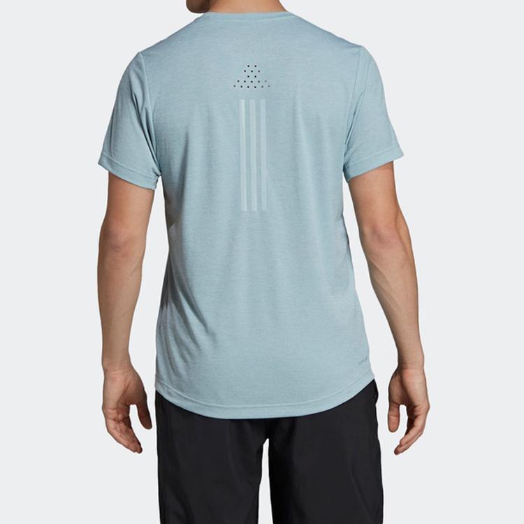 Adidas Half-Sleeve Ice Wind Fitness Sports Short-Sleeved T-Shirt Men Tops Smoky-Grey FI2779