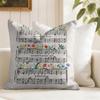 Sheet music design Cushion Cover Natural Linen Double Sided Print  Throw Pillow Case for Sofa Couch Home Decor