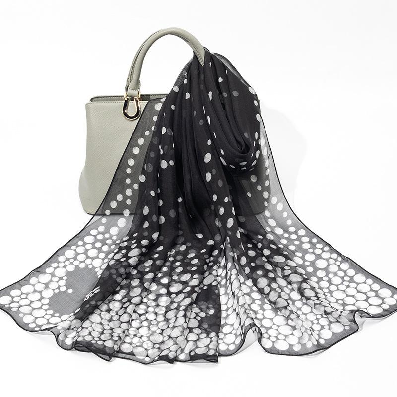 Shanghai Story New Mulberry Silk Scarf Women's Summer Thin Versatile Printed Shawl Mom Gift Scarf